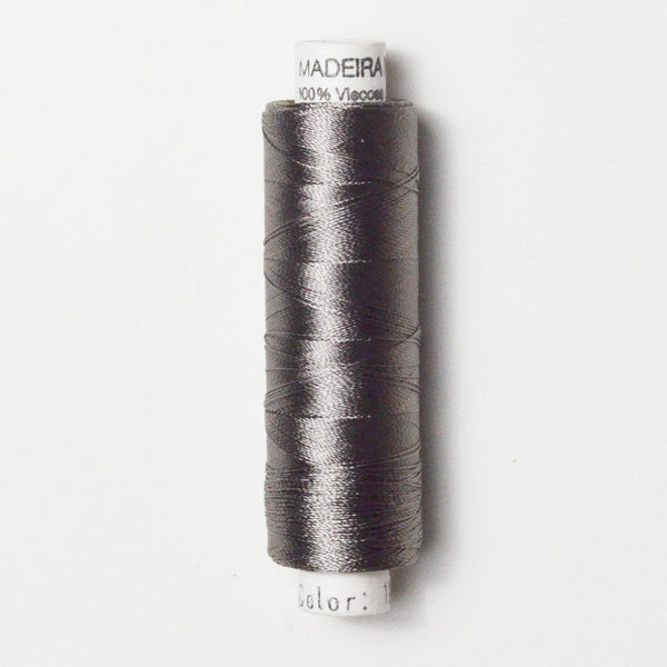 Dark Gray 1240 Madeira Rayon 40 wt. Machine Embroidery Thread - 1000m ...