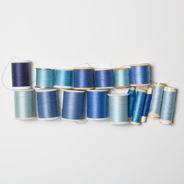Blue Thread Bundle - 17 Spools Default Title