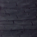 Black Fringe Embroidered Single-Fold Sheer Trim - 1 Spool