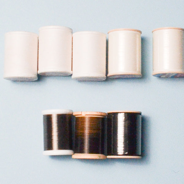 Polyester + Transparent Nylon Sewing Thread - 8 Spools