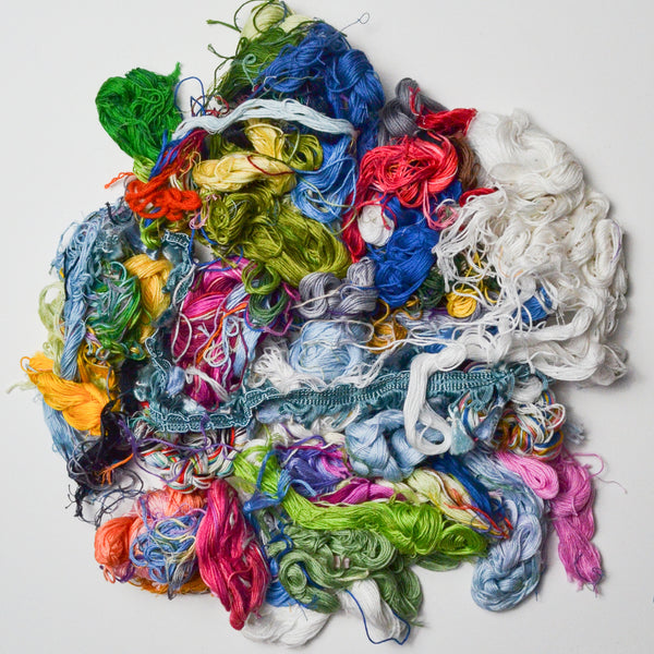 Colorful Embroidery Floss Remnant Bundle