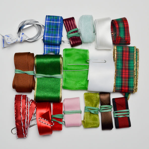 Red + Green Variety of Ribbon Trim Collection