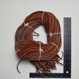 Brown Square Leather Cord - Bundle of Approx. 54" Long Cords