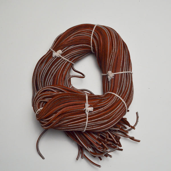 Brown Square Leather Cord - Bundle of Approx. 54" Long Cords