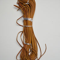 Brown Flat Leather Cord - Bundle of Approx. 70" Long Cords