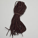 Dark Brown Square Leather Cord - 18 Approx. 48" Long Cords