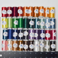 ThreadArt Machine Embroidery Rainbow Thread Bundle - 40 Spools