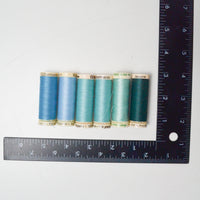 Blue Gutermann Polyester Sewing Thread - 6 Spools