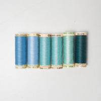 Blue Gutermann Polyester Sewing Thread - 6 Spools