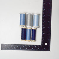 Blue Gutermann Polyester Sewing Thread Bundle - 6 Spools