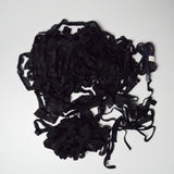 Mixed Black Elastic, Stretch Lace + Velcro