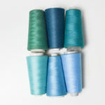 Teal + Blue Thread - 6 Cones