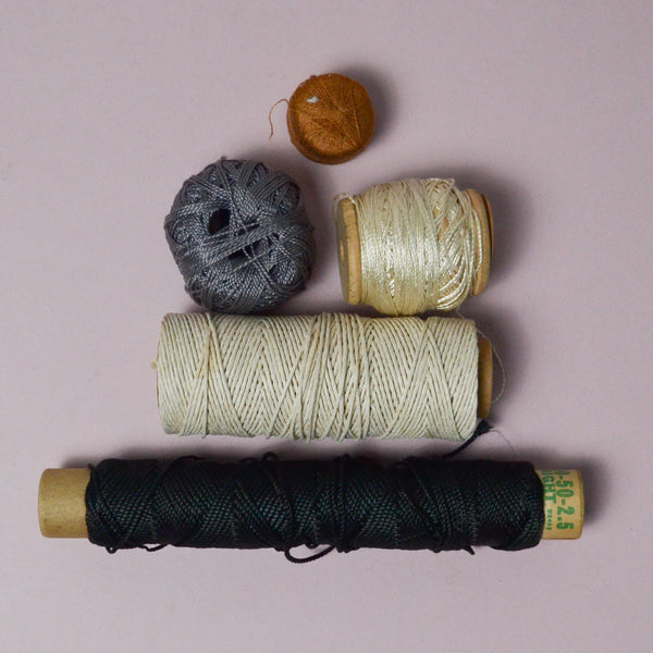 Neutral Cord + Perle Cotton Thread