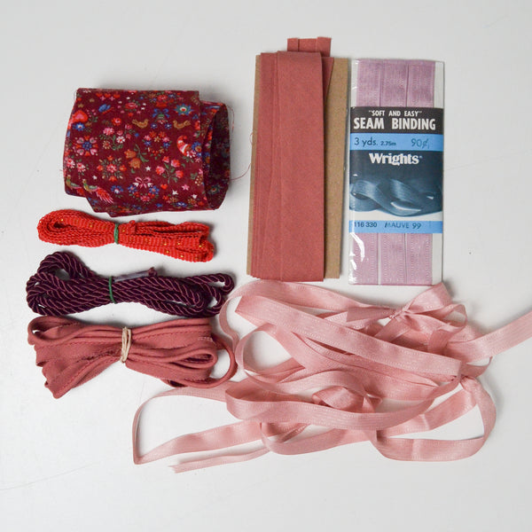 Red + Pink Binding, Braid + Trim Bundle