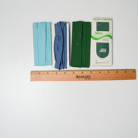 Blue + Green Piping + Binding Bundle