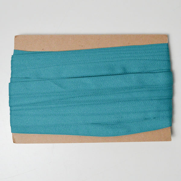 Teal Chevron Twill Tape