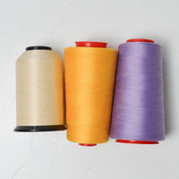Tan, Orange + Purple Thread