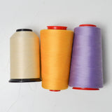 Tan, Orange + Purple Thread