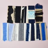 Black + Blue Lace Hem Facing Bundle