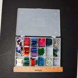 Embroidery Floss + Cardboard Bobbins in Compartment Case