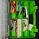 Perle Cotton Embroidery Floss in Green Compartment Case