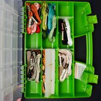 Perle Cotton Embroidery Floss in Green Compartment Case