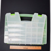 Perle Cotton Embroidery Floss in Green Compartment Case