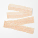 Beige + Glass Beaded Mesh Net Trim Remnants