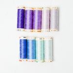 Purple + Blue Mettler 40 wt. Cotton Thread Bundle - 9 Spools