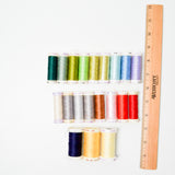 Rainbow 50 wt. Cotton Thread Bundle - 20 Spools