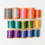 Vintage Striped Thread Bundle - 15 Spools