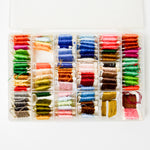 Embroidery Thread in Clear Compartment Case