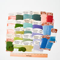 Bucilla + Elsa Williams Crewel Embroidery Yarn Bundle - 28 Cards