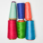 Colorful Polyester Thread - 6 Cones