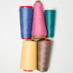 Brown + Colorful Overlock Thread - 5 Cones