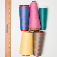 Brown + Colorful Overlock Thread - 5 Cones