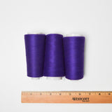 Purple Polyester Overlock Thread - 3 Cones