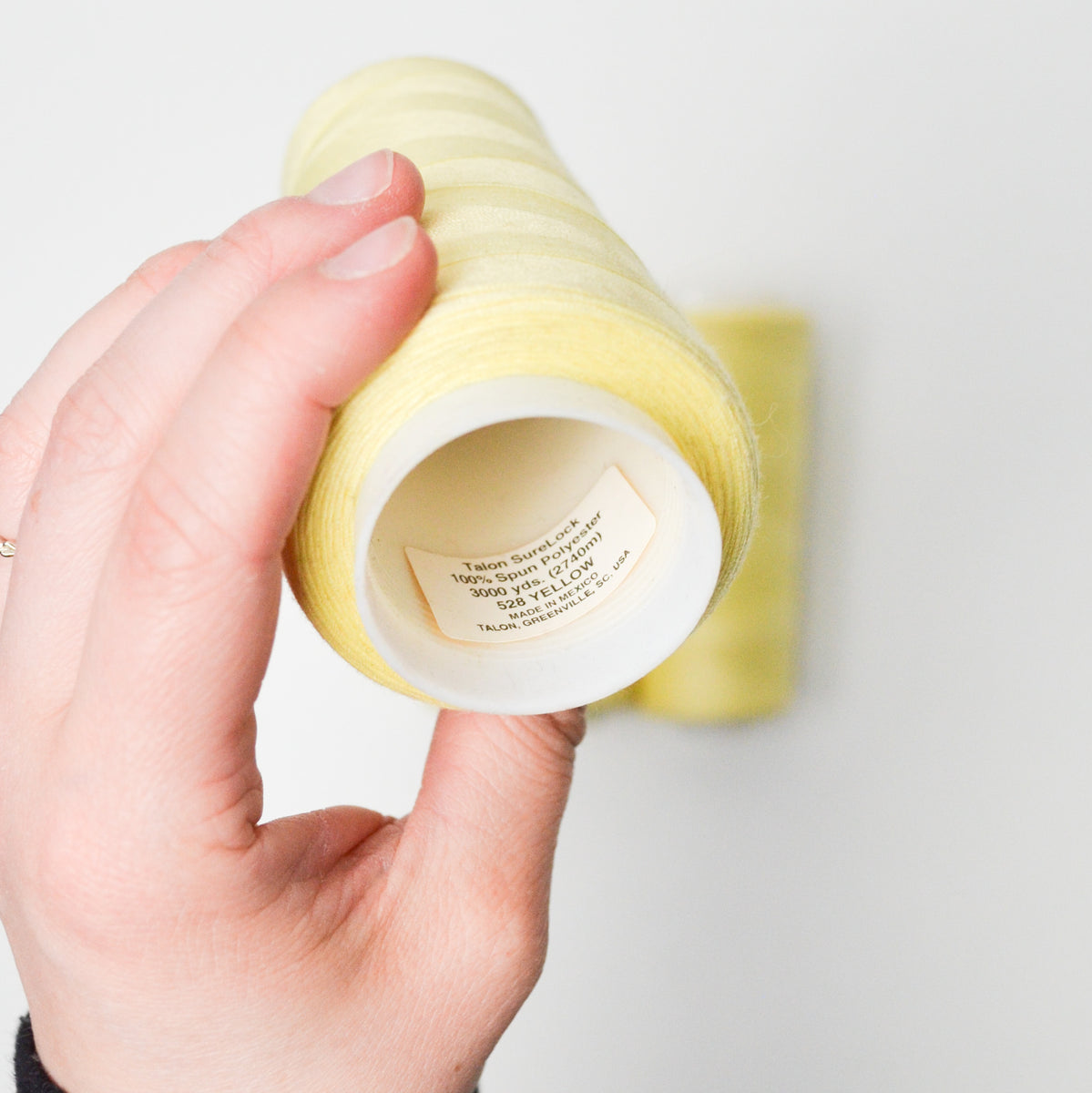 Light Yellow Polyester Overlock Thread - 3 Cones – Make & Mend