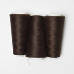 Brown Polyester Overlock Thread - 3 Cones