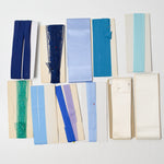 Blue, Green + White Ribbon + Hem Facing Bundle