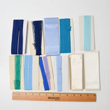Blue, Green + White Ribbon + Hem Facing Bundle