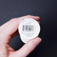 Light Yellow Celery 2316 Robison-Anton Rayon 40 wt. Machine Embroidery Thread - 1100 Yd Spool