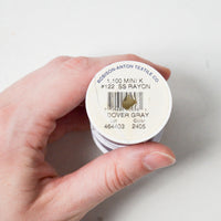 Dover Gray 2405 Robison-Anton Rayon 40 wt. Machine Embroidery Thread - 1100 Yd Spool