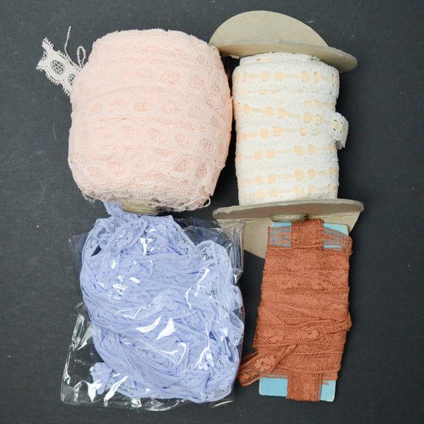 Colorful Lace Trim + Stretch Lace Bundle