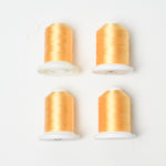 Yellow Machine Embroidery Thread - 4 Spools