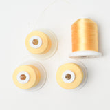 Yellow Machine Embroidery Thread - 4 Spools