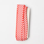 Red + White Checkered Woven Trim