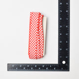 Red + White Checkered Woven Trim