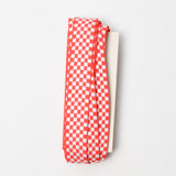 Red + White Checkered Woven Trim