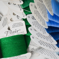 Cool Tones Rainbow Gallery Flair Tubular Needlepoint Ribbon Bundle